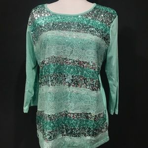 Seafoam Green Long tee